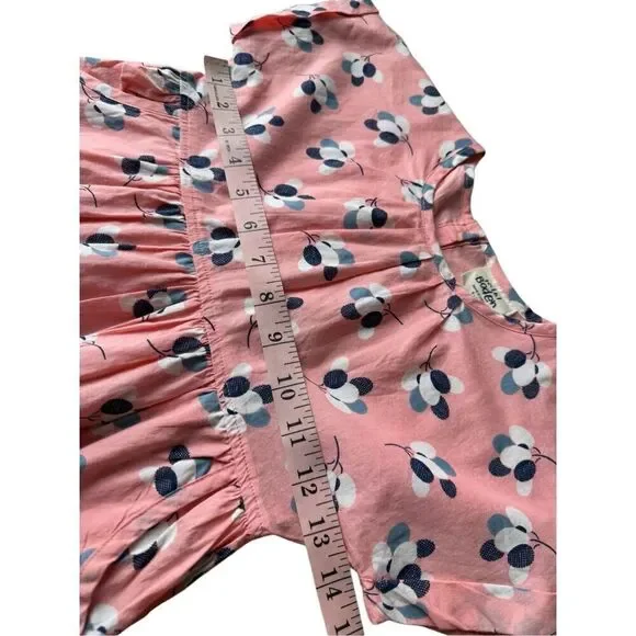 Mini Boden 100% Cotton Pink Floral Spring & Summer Dress Size 5-6Y Girls - Picture 8 of 9